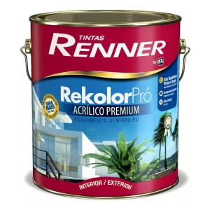 Pintura Interior Exterior Rekolor Pro Semibrillo Renner 3,6l