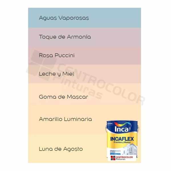 Impermeabilizante Inca Incaflex Frentes Y Muros Colores 20lt - Imagen 3