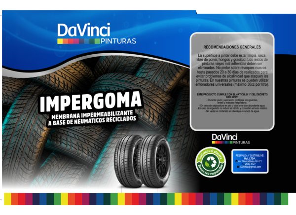 Impergoma Membrana Impermeabilizante Davinci 20lt - Imagen 2