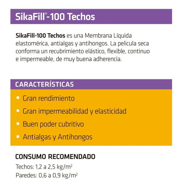 Membrana Líquida Sika Sikafill -100 Techos 20+20kg + Regalo - Imagen 6