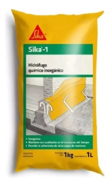 Hidrofugo Químico Inorgánico Sika - 1 Sachet 1 Litro - Imagen 3