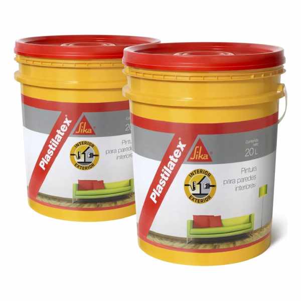 Latex Interior Exterior Antihongos Sika Plastilatex 20+20 Lt
