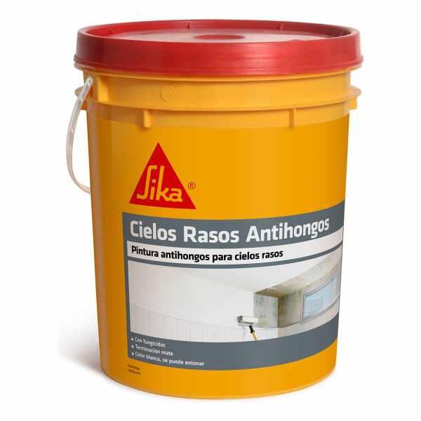 Pintura Cielos Rasos Antihongos Sika 20lts Da Vinci - Imagen 3
