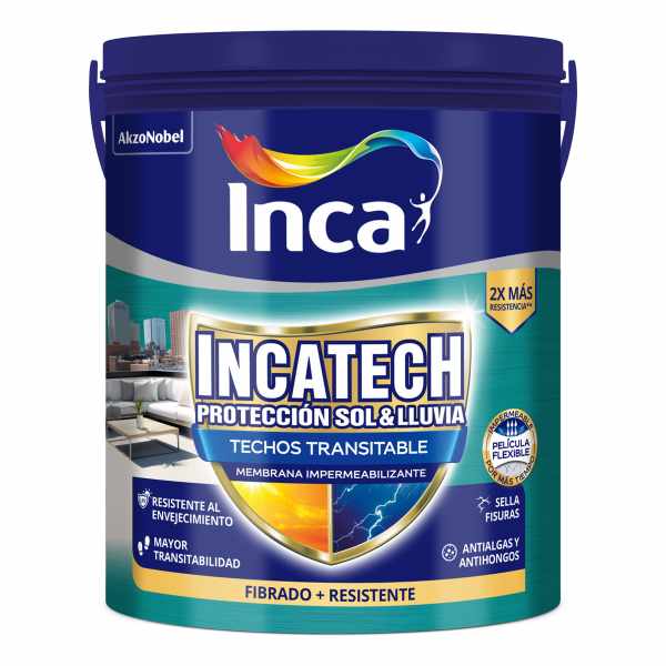 Incatech Fibrado Membrana Líquida Impermeabilizante Inca 20k