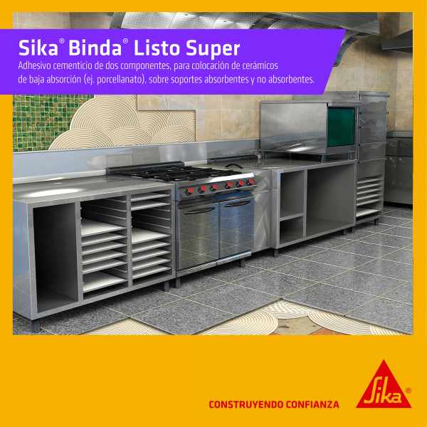 25kg Binda Listo Super Adhesivo Predosificado 2 Componentes - Imagen 4
