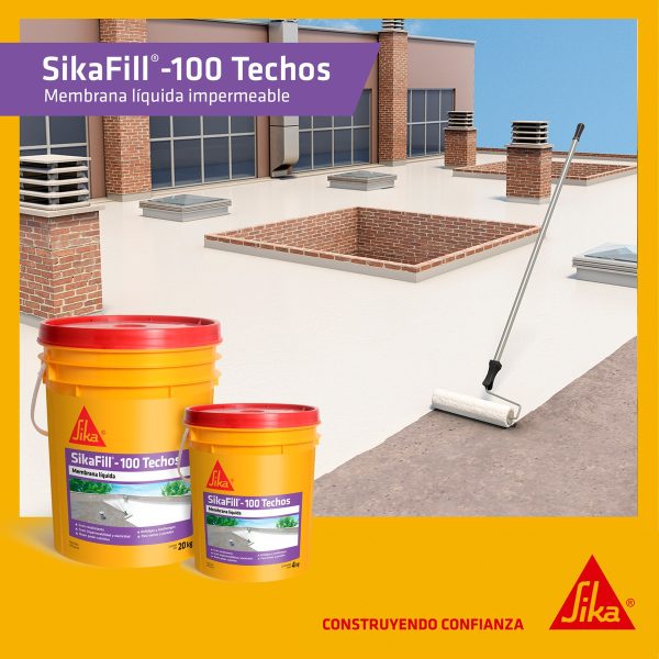 Sikafill Techos Membrana Líquida Sika 20 + 20 Kgs. Colores - Imagen 4