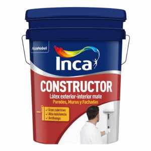 Inca Pintura Látex Constructor Exterior-interior Mate 20 L