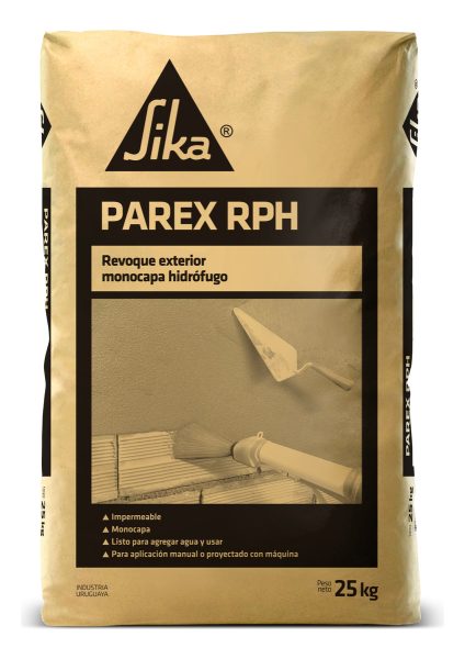 Revoque Mortero Hidrófugo Rph Proyectable Exterior Sika 25kg - Imagen 2