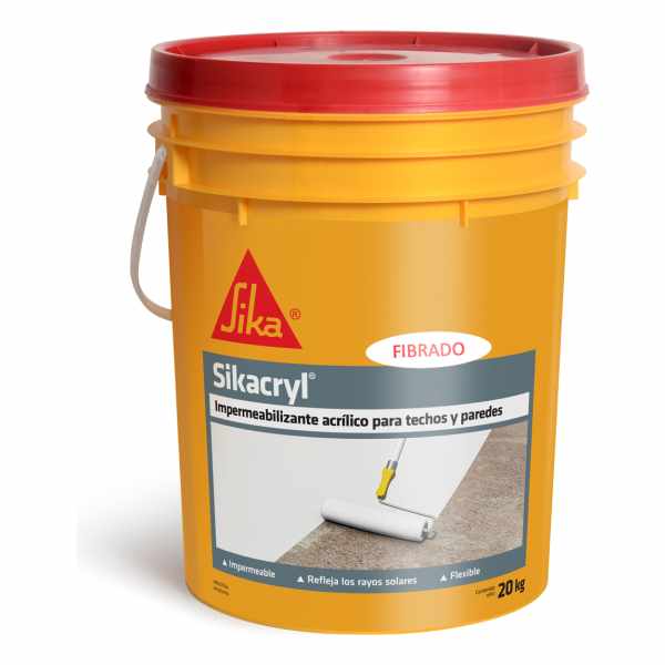 Impermeabilizante Acrílico Sikacryl Fibrado Sika 20k - Imagen 4