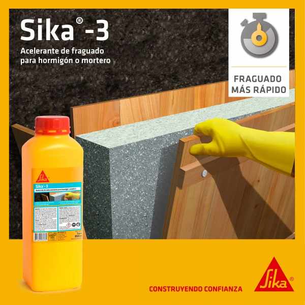 1lt Acelerante Fraguador De Hormigon O Mortero Sika -3 - Imagen 2