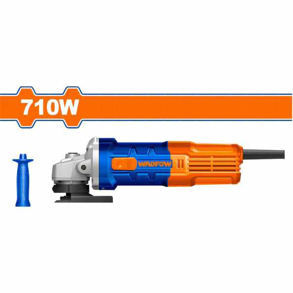 Amoladora Angular 4 1/2 Eléctrica Wadfow 710w 12000 Rpm - Imagen 2