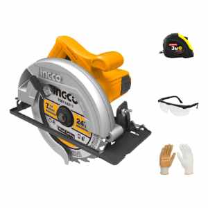 Sierra Circular Eléctrica Ingco Cs18528 185mm 1400w Naranja Y Gris 50hz/60hz 220v-240v