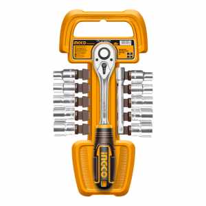 Set 12pcs Crique + Dados Cr-v 3/8 Ingco Hkts38122