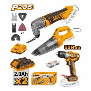Kit Taladro Atornillador + Mult + Aspiradora Cosli240685