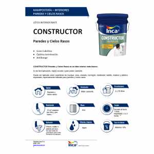 Pintura Para Pared Interior Antihongos Inca Constructor 20kg