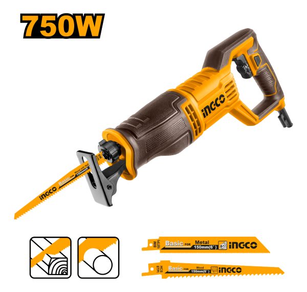 Sierra Sable 750w Con Regulador Devel/rs7508 Ingco - Imagen 2