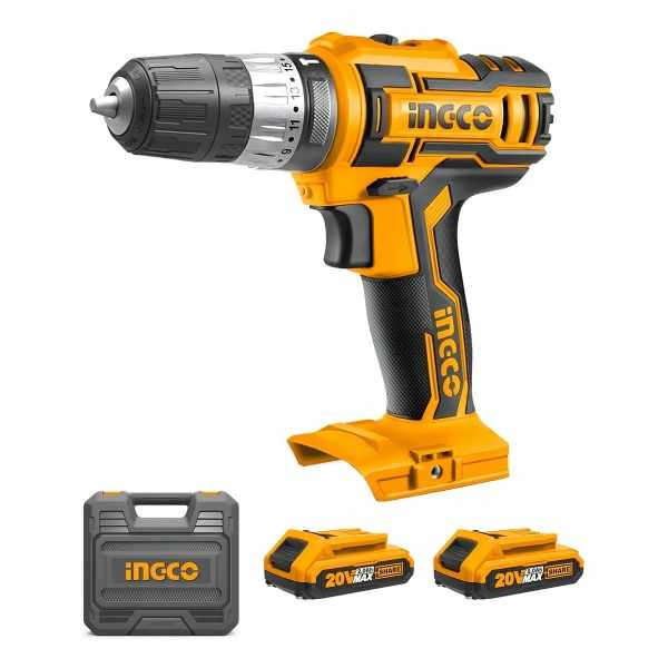 Taladro Atornillador 20v Percutor P20s Ingco Cidli200215 Color Amarillo/negro Frecuencia 50 Hz/60 Hz - Imagen 4