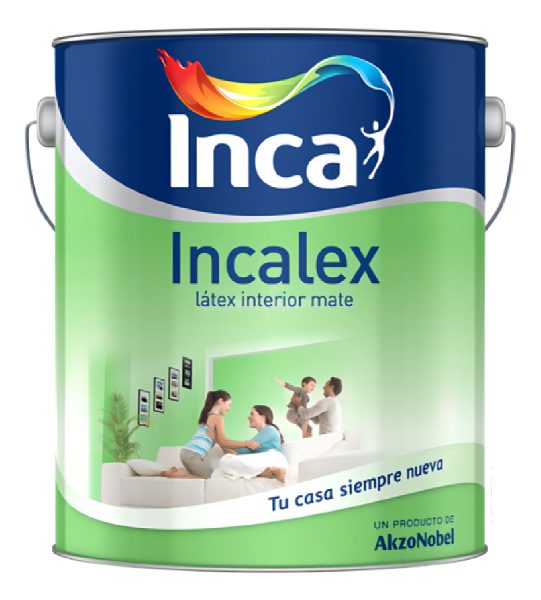 Incalex Mate De Inca Pinturas Para Interiores 4 Lts. Color Blanco - Imagen 2