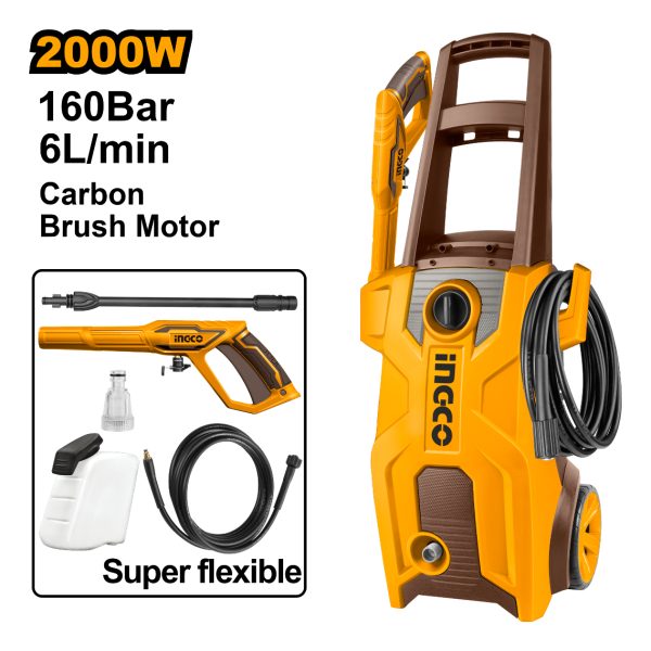 Hidrolavadora 2000w 160bar Motor A Carbones C/autostop - Imagen 3
