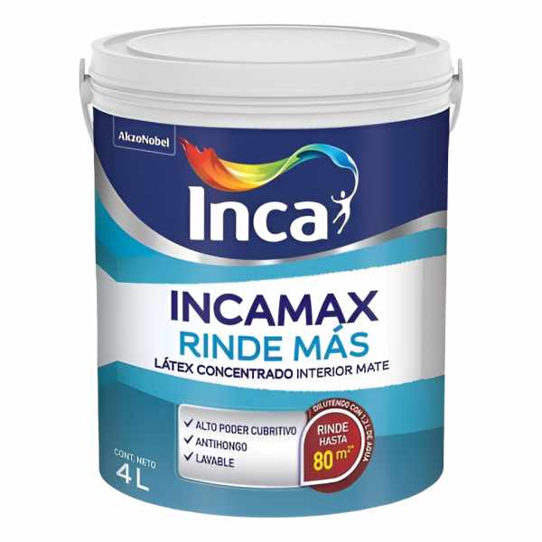Incamax Rinde Más Látex Interior Lavable Concentrado 20lts