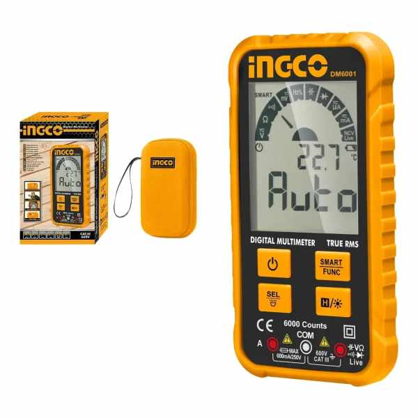 Tester Multimetro Digital Catiii 600v Ingco Dm6001