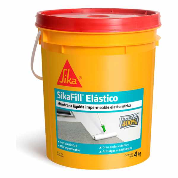 Membrana Líquida Sikafill Elástico 4 Kg Color Blanco - Imagen 13