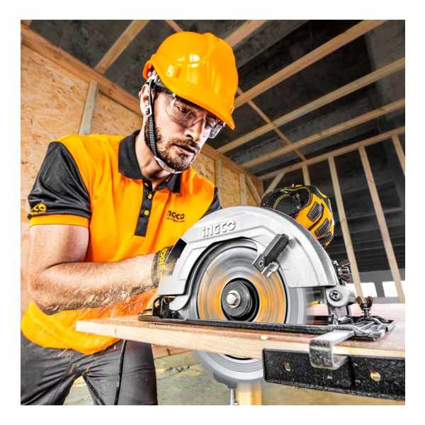 Sierra Circular Eléctrica Ingco Cs18528 185mm 1400w Naranja Y Gris 50hz/60hz - Imagen 10