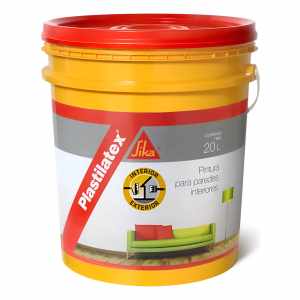 Latex Interior Exterior Antihongos Sika Plastilatex 20 Lt Ac