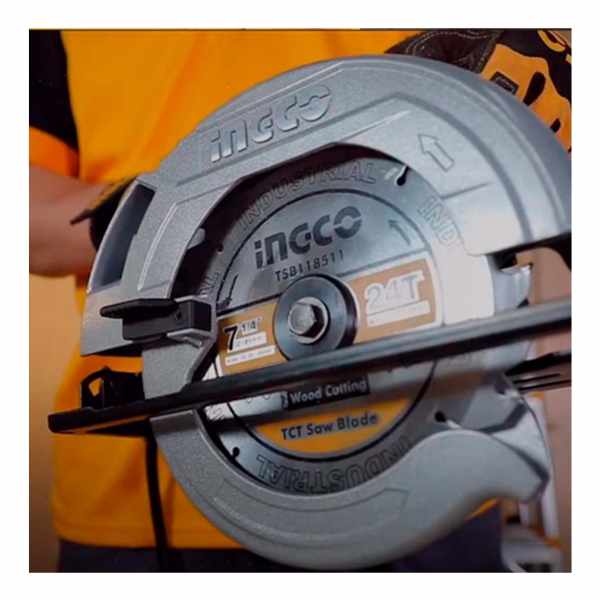 Sierra Circular Eléctrica Ingco Cs18528 185mm 1400w Naranja Y Gris 50hz/60hz - Imagen 9