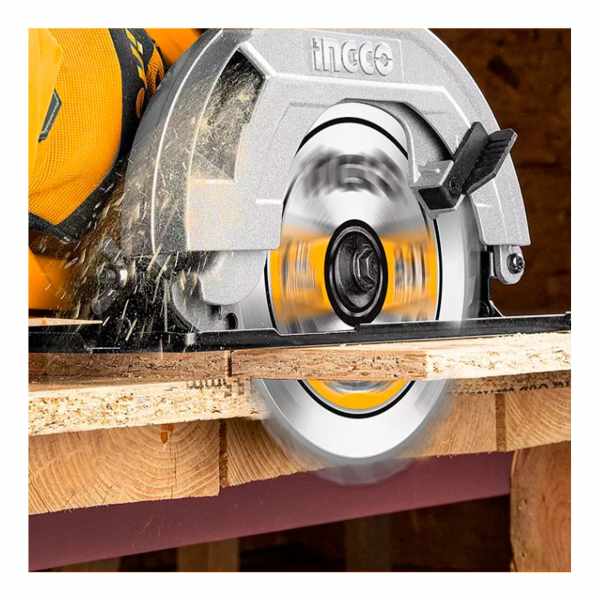 Sierra Circular Eléctrica Ingco Cs18528 185mm 1400w Naranja Y Gris 50hz/60hz - Imagen 6