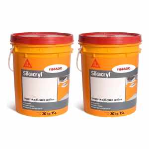 Impermeabilizante Acrílico Sikacryl Fibrado Sika 20+20