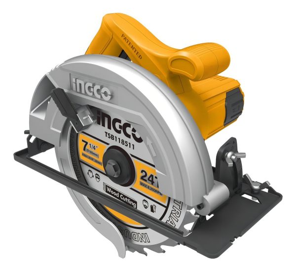 Sierra Circular Eléctrica Ingco Cs18528 185mm 1400w Naranja Y Gris 50hz/60hz - Imagen 9
