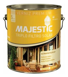 Barniz Para Madera Triple Filtro Y Antihongos Renner 0,9 Lts Acabado Brillante Color Satinado