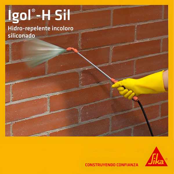 Sika Impermeabilizante Ladrillos Incoloro Igol-h-sil 5lt - Imagen 2