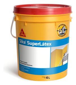 Pintura Lavable Antihongos Superlatex Sika Blanco 20l Acabado Mate