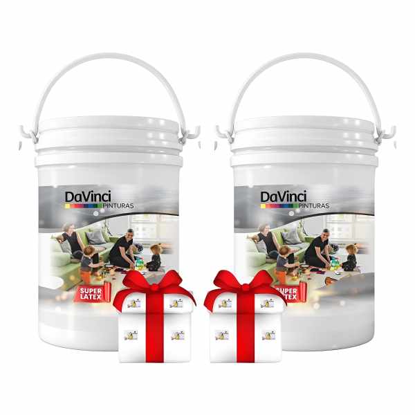 Pintura Latex Interior Super Latex 20+20lts Davinci + Regalo
