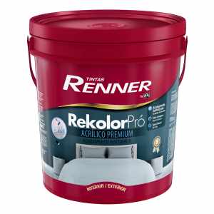 Pintura Satinada Rekolor Pro, 18 Litros, Color Blanco Renner