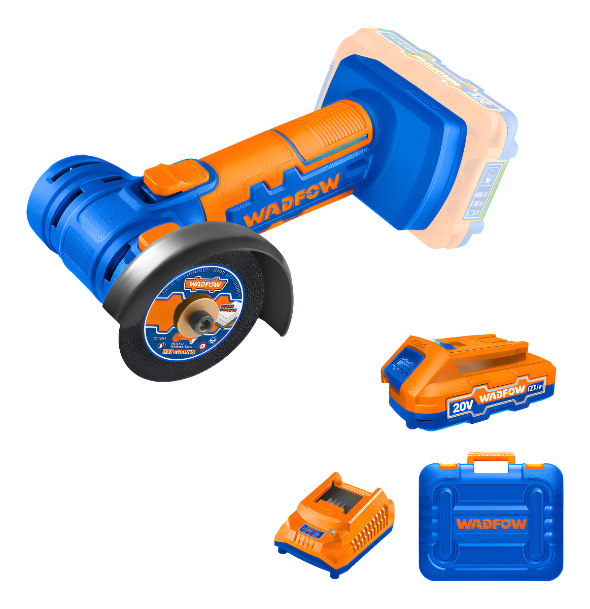 Mini Amoladora 3 Wadfow Wlap571 - Davinci Color Azul Frecuencia 50hz/60hz