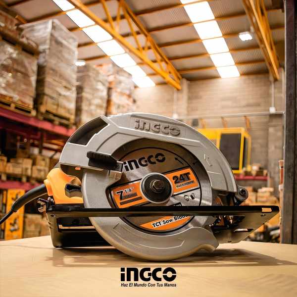 Sierra Circular Eléctrica Ingco Cs18528 185mm 1400w Naranja Y Gris 50hz/60hz - Imagen 11