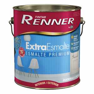 Pintura Esmaltada Renner Extra Mate, 3,6 L, Color Negro