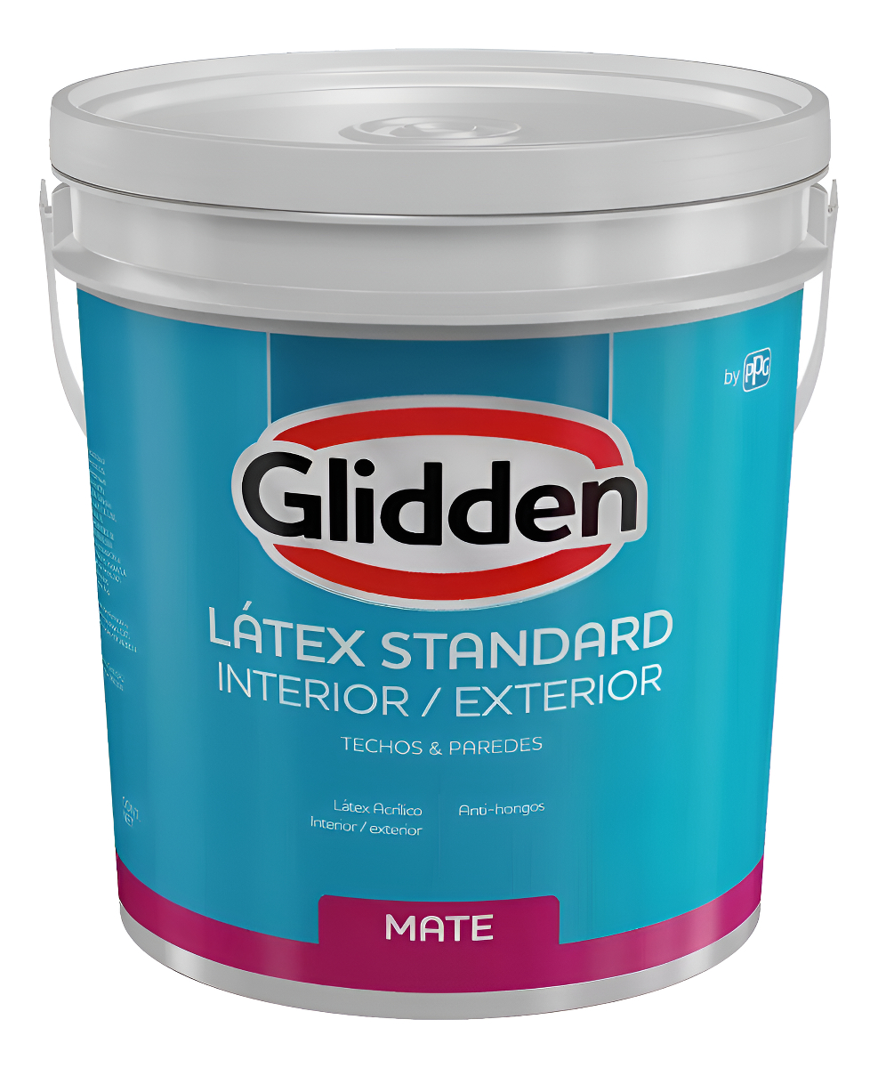 20l Pintura Latex Int Ext Super Rend Techos Paredes Glidden