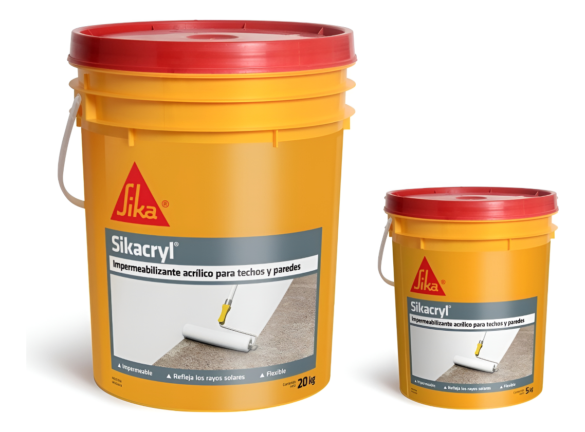 Impermeabilizante Blanco Sikacryl Sika 20+5kg + Regalo