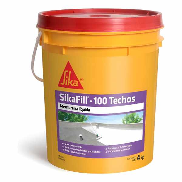 Membrana Líquida Sika Sikafill -100 Techos 4kg Da Vinci