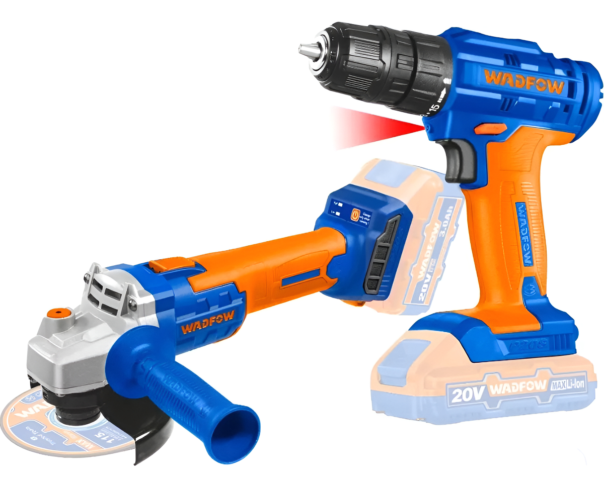 Kit Amoladora + Atornillador 20v Wadfow - Wck20512