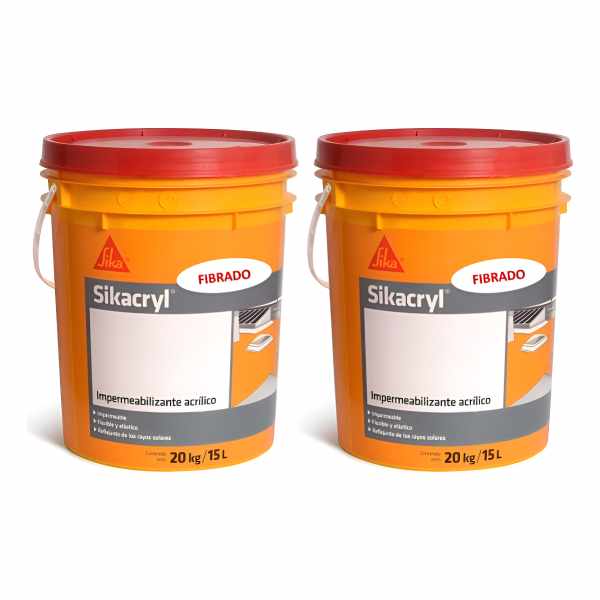 Impermeabilizante Acrílico Sikacryl Fibrado Sika 20+20