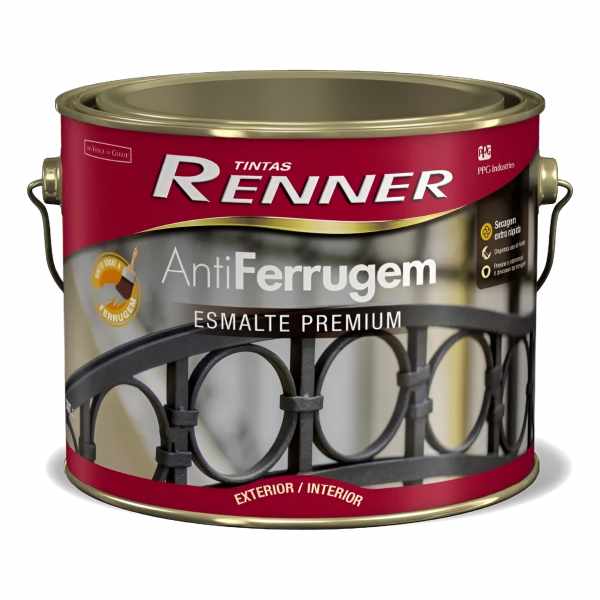 Esmalte Antióxido Anti-ferrugem Renner Secado Rapido 2,2lts