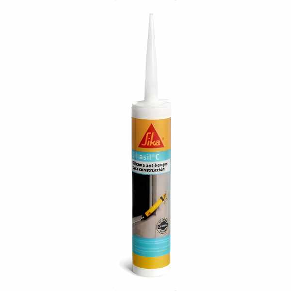 Sellador De Silicona Sikasil C 280cc Color Blanco - Imagen 4