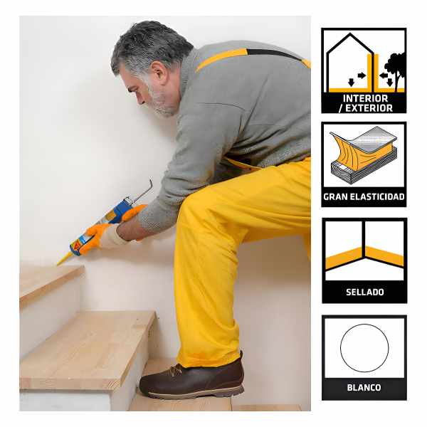 Sellador Sikaflex 1a Poliuretano 300 Ml Sika - Imagen 11