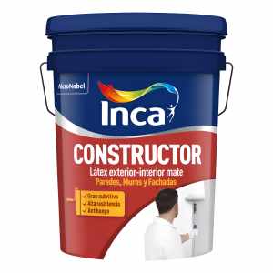 Inca Pintura Látex Constructor Exterior-interior Mate 4 L