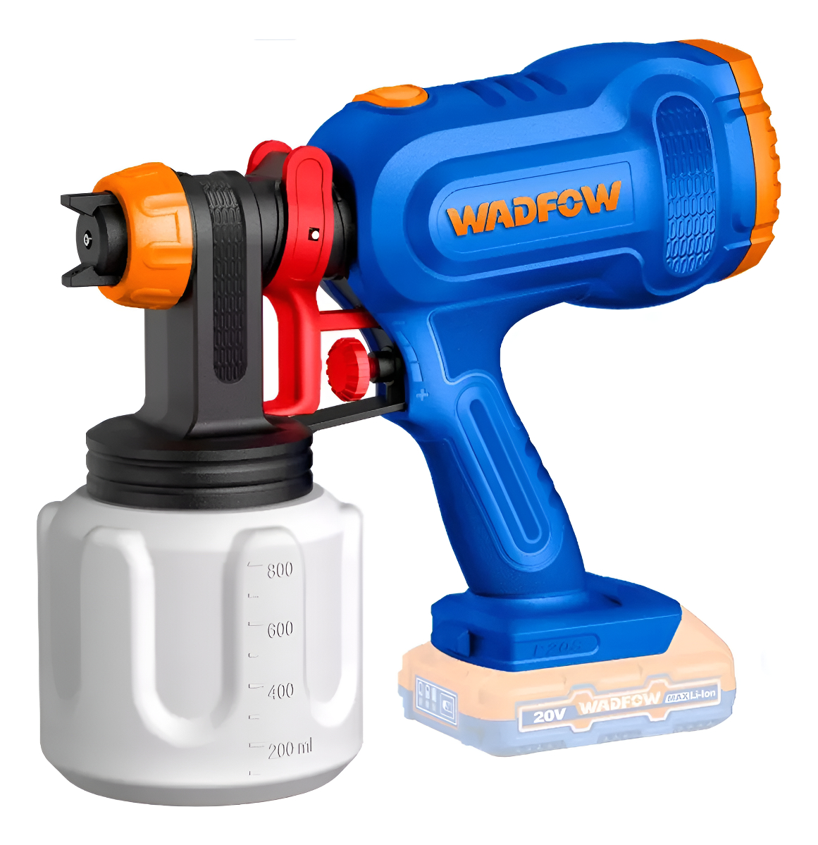 Pistola Pintar 20v 650ml/min Con Bat/carg Wadfow Wsu30662